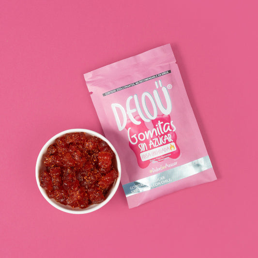 Deloü Gomitas Sin Azúcar sabor fresa con chile