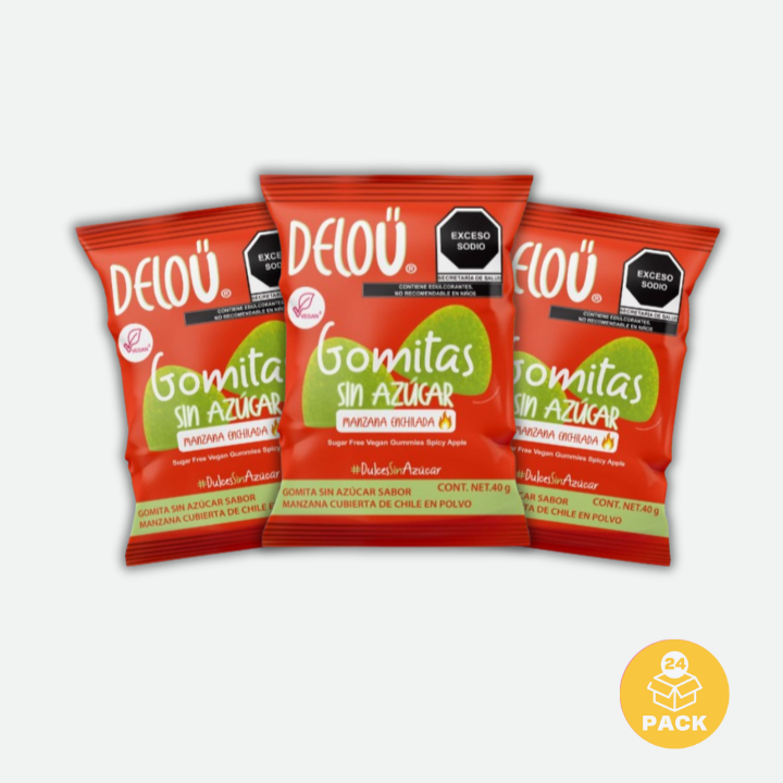 Deloü Gomitas Sin Azúcar sabor Manzana con chile