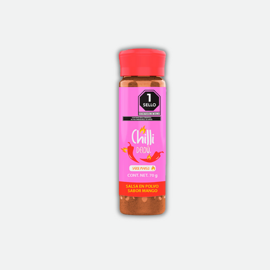 Chilli Deloü |  Chile en polvo sin azúcar sabor Mango (70g.)