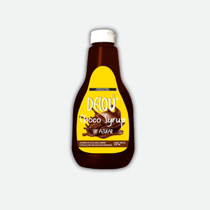 Choco Syrup Deloü | Jarabe de Chocolate Sin Azúcar (250 ml.)