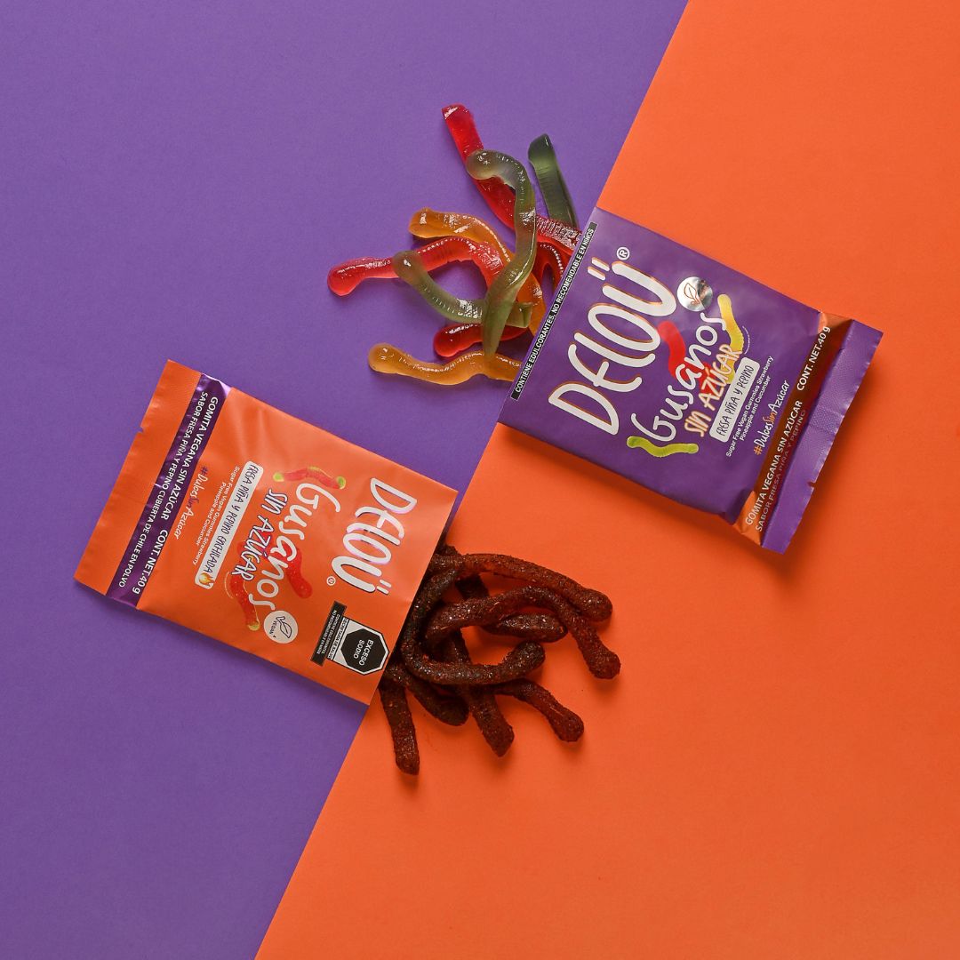 Deloü Gomitas Veganas Sin Azúcar Gusanos