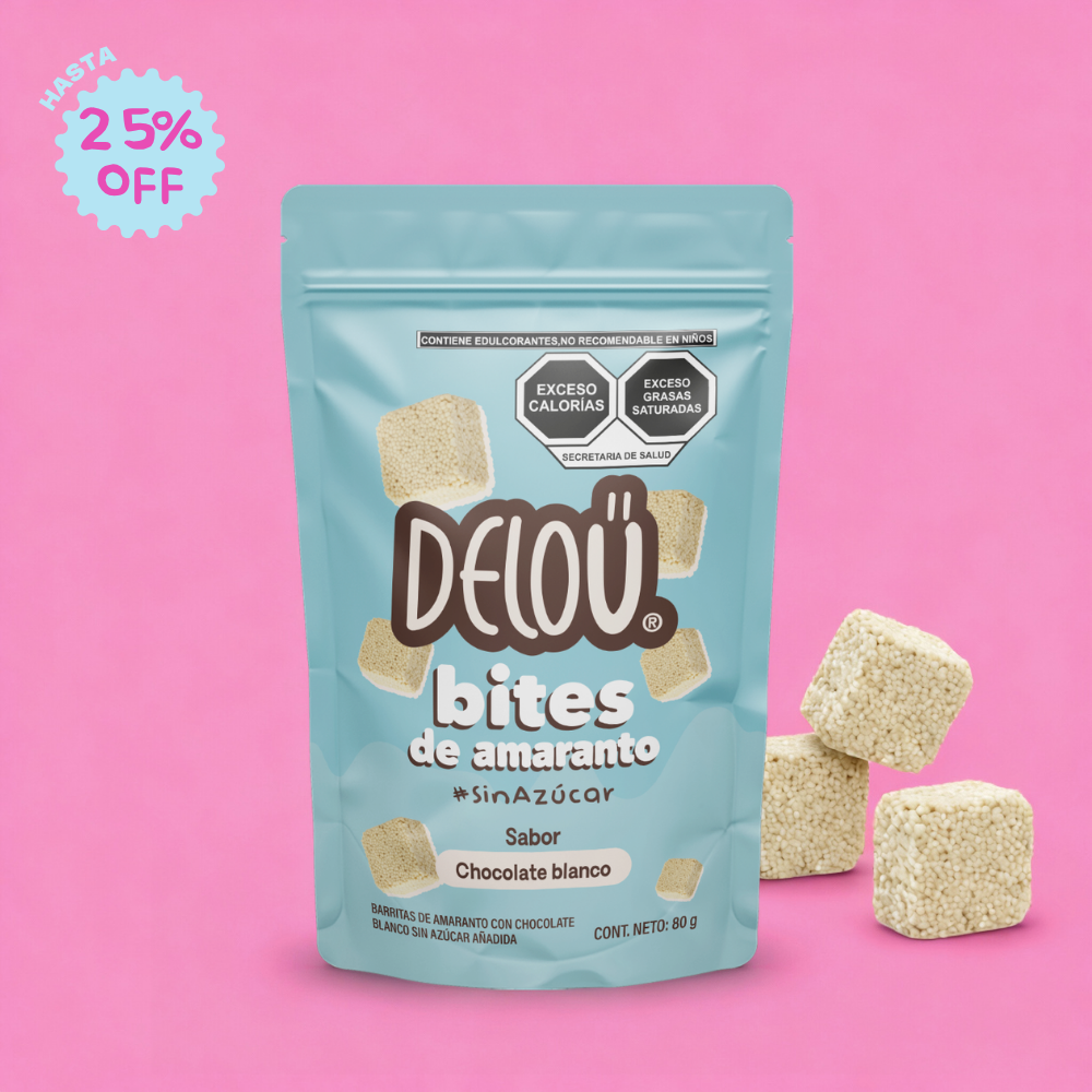 Bites de Amaranto - Chocolate blanco