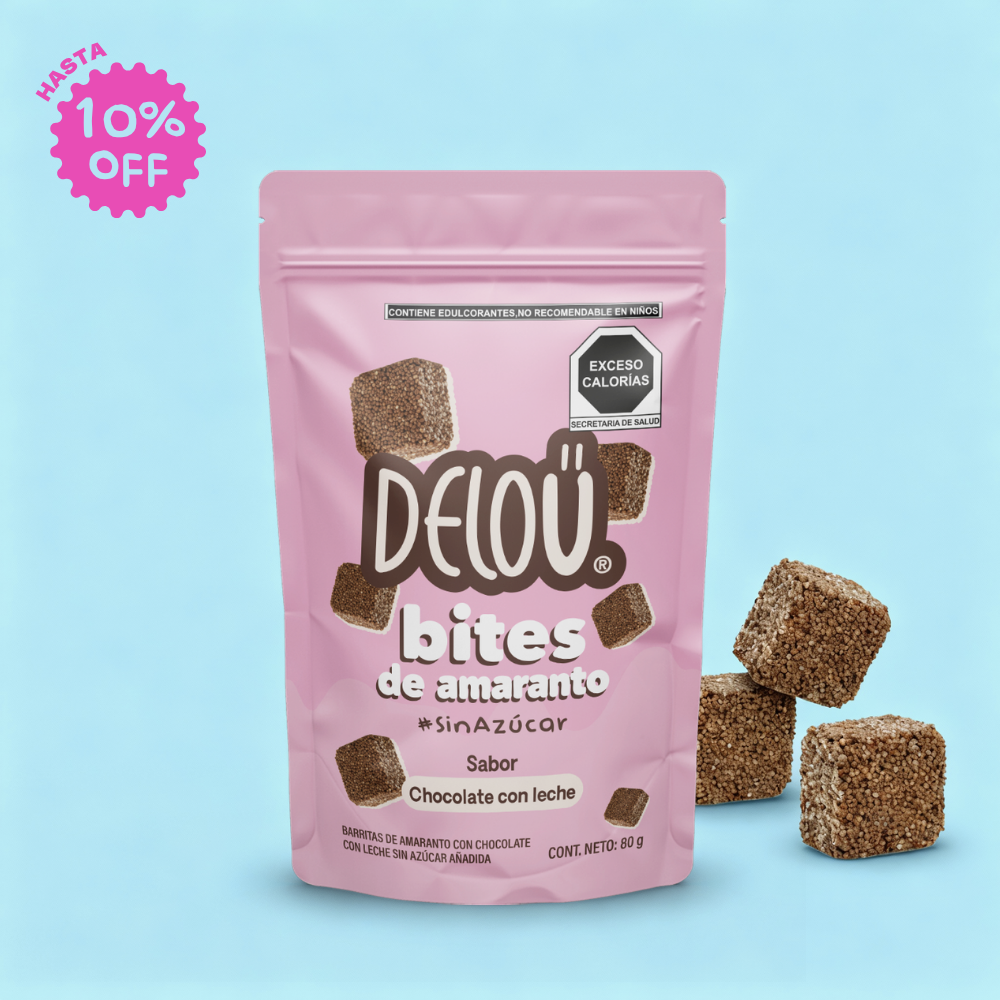 Bites de Amaranto Deloü Chocolate con Leche