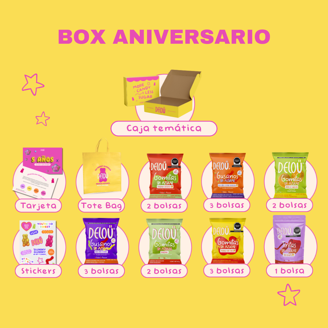 Box Especial 5° Aniversario | 15 gomitas