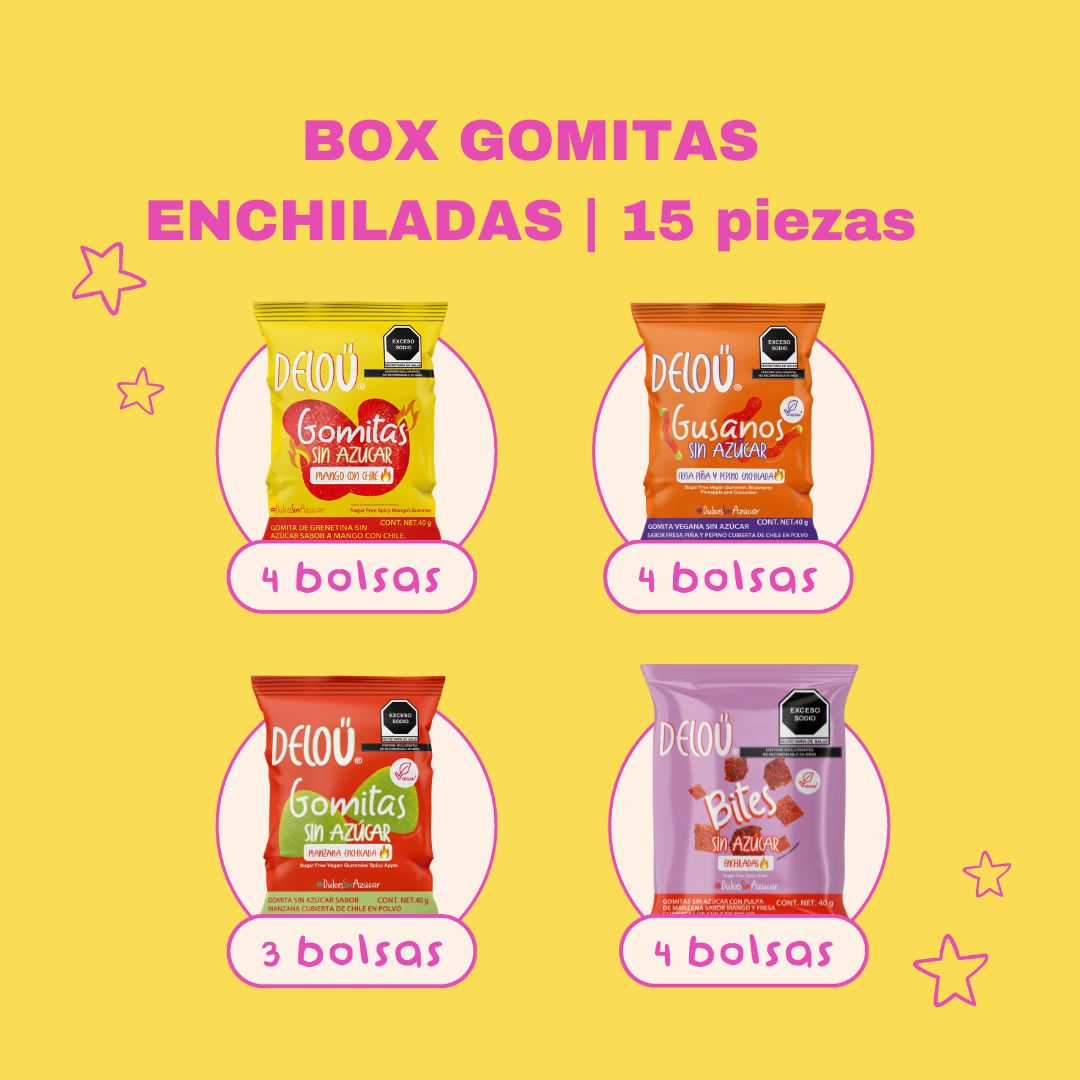 Box Gomitas Enchiladas | 15 piezas – Deloü