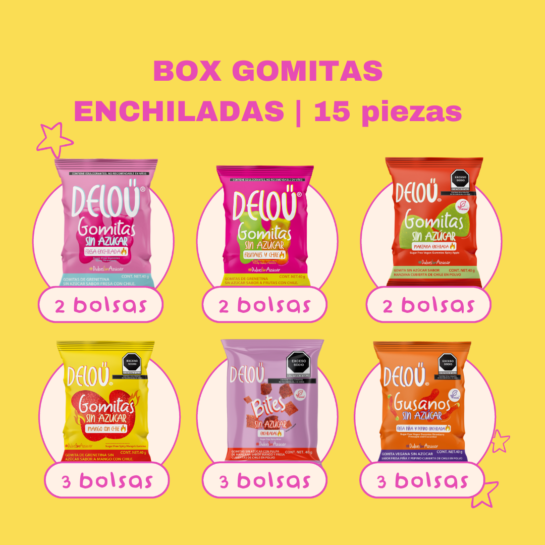 Box Gomitas Enchiladas | 15 piezas