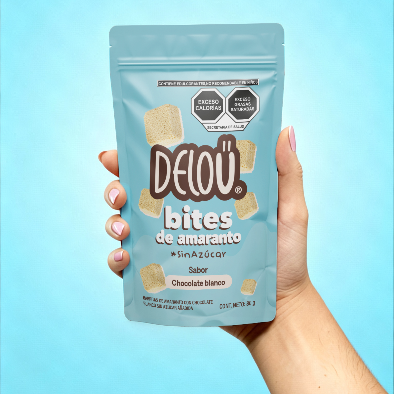 Bites de Amaranto - Chocolate blanco