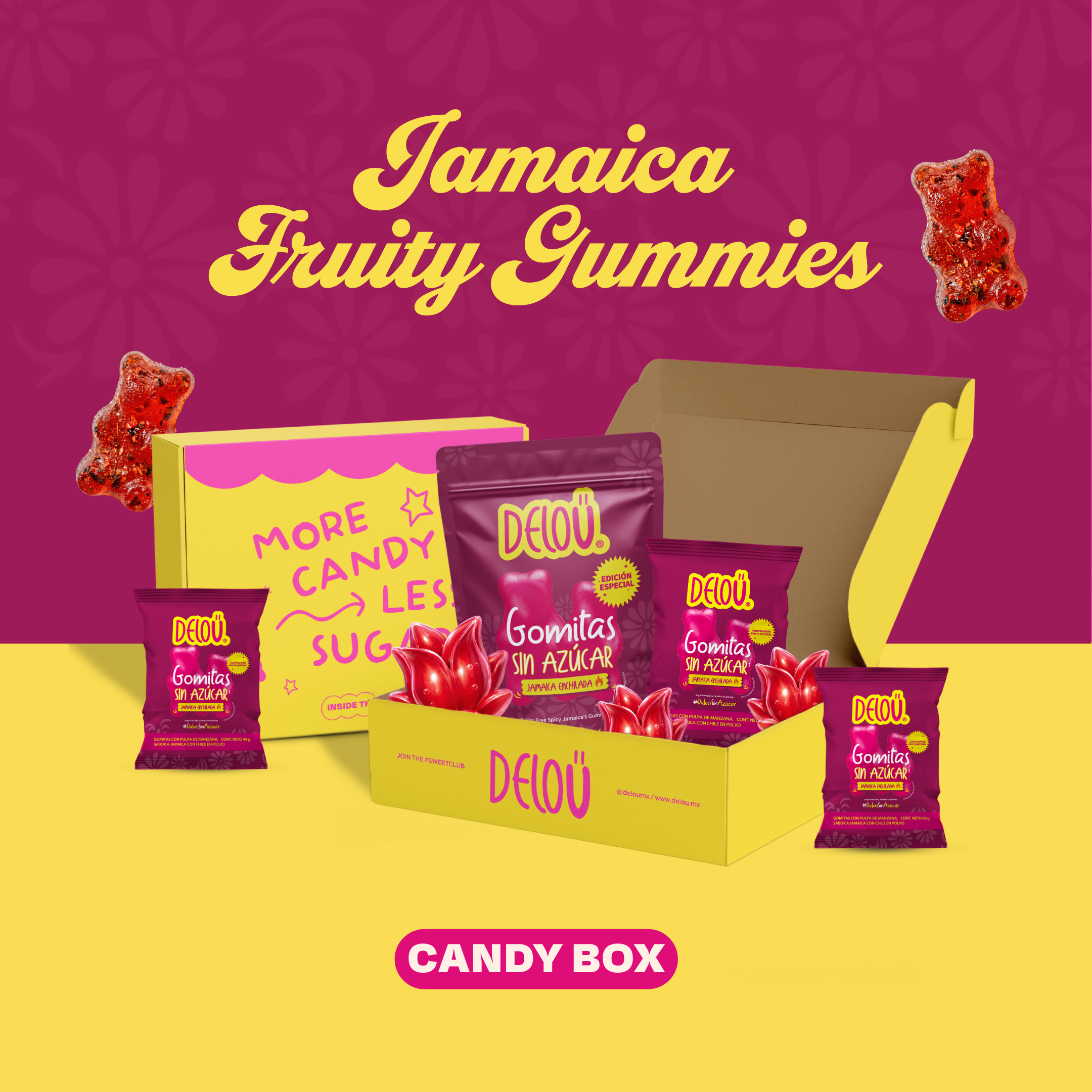 PREVENTA Box Jamaica Fruity Gummies | 9 piezas