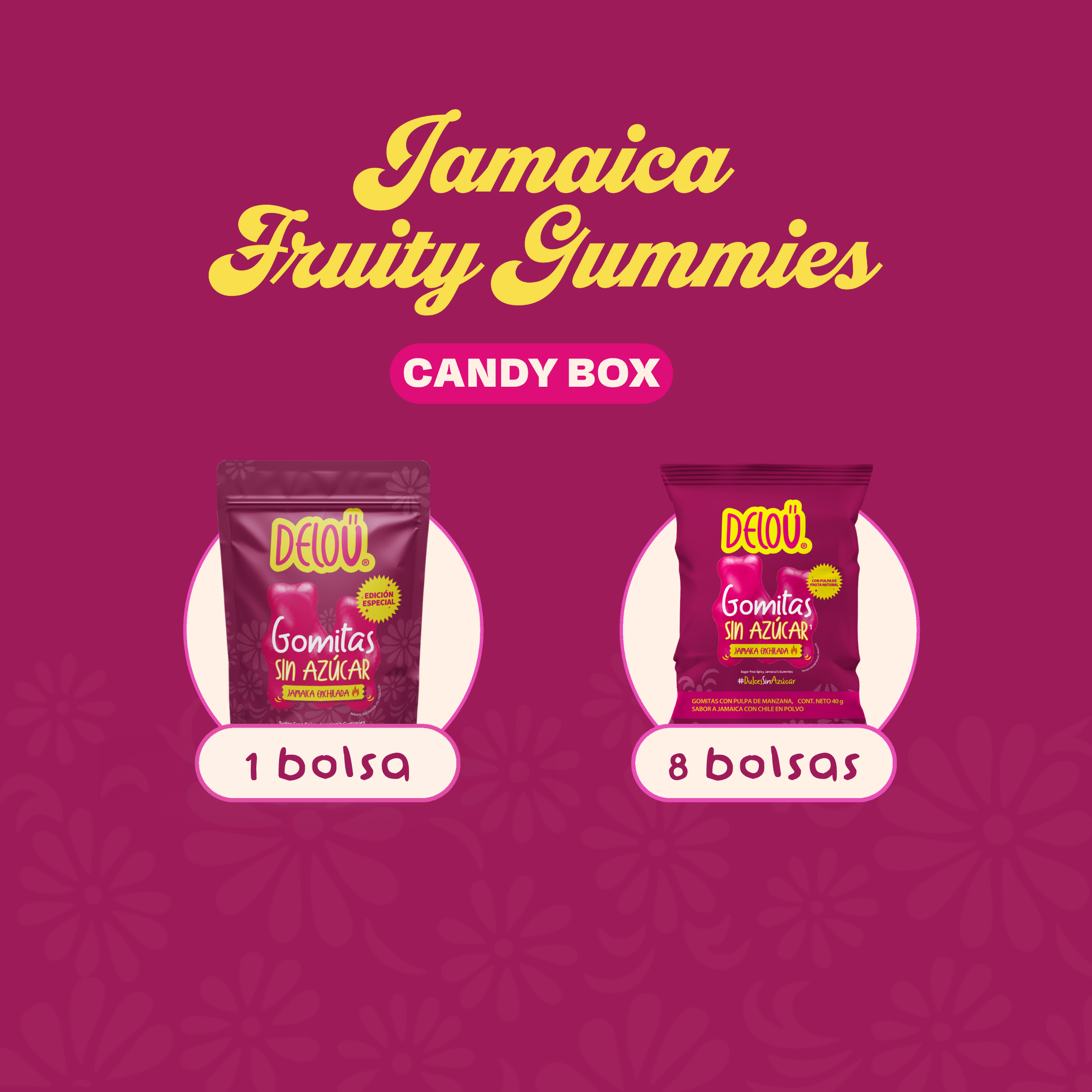 Box Jamaica Fruity Gummies | 9 piezas
