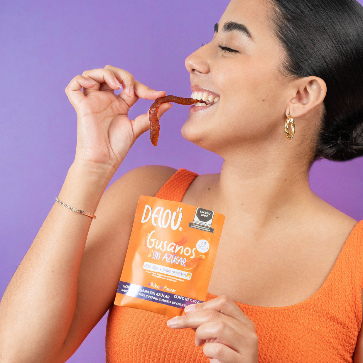 Deloü Gomitas Veganas Sin Azúcar Gusanos Enchilados