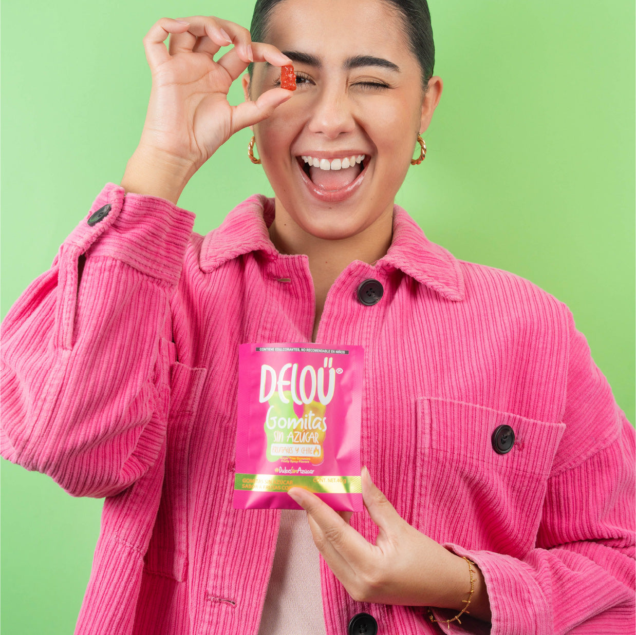 Deloü Gomitas Sin Azúcar sabor frutales con chile