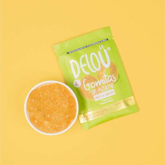 Deloü Gomitas Sin Azúcar Aritos sabor durazno