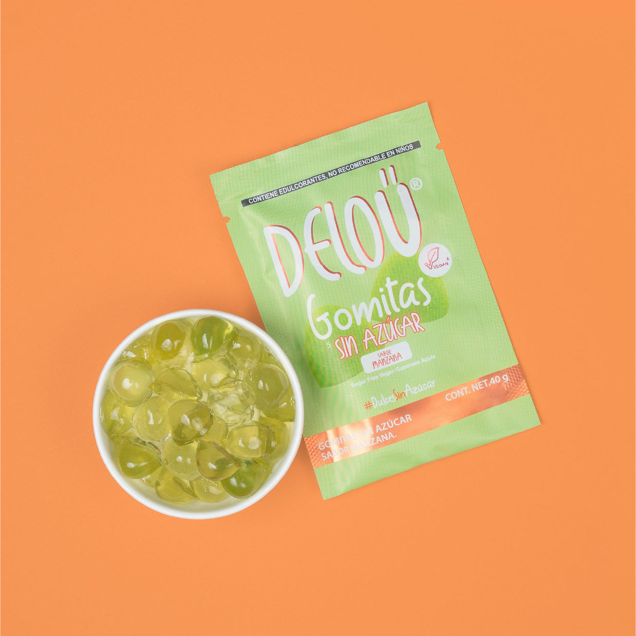 Deloü Gomitas Sin Azúcar sabor Manzana