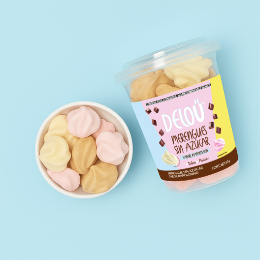 Merengues sin azúcar sabor Napolitano