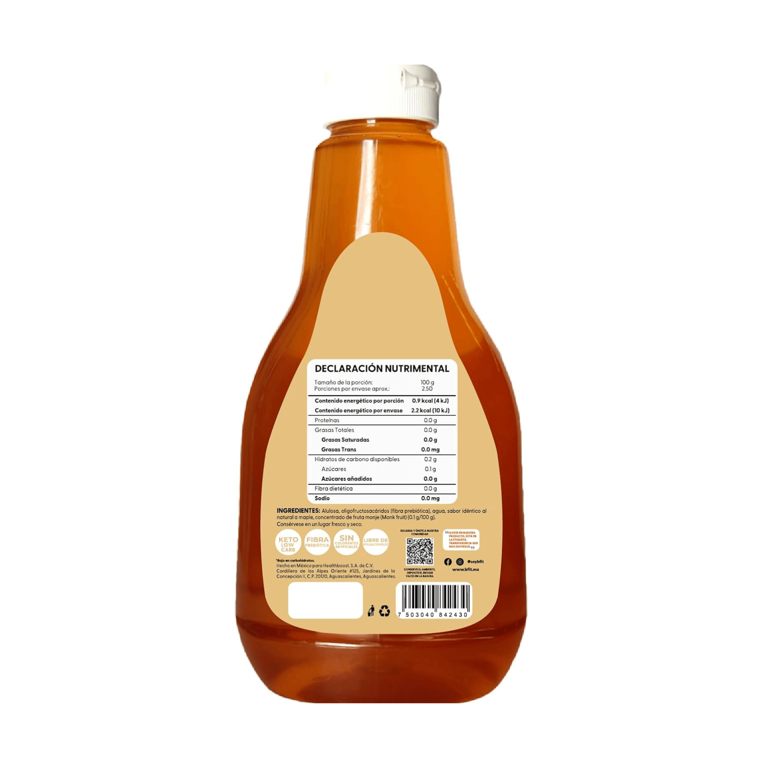 Miel maple sin azúcar Keto - 250ml | B-fit